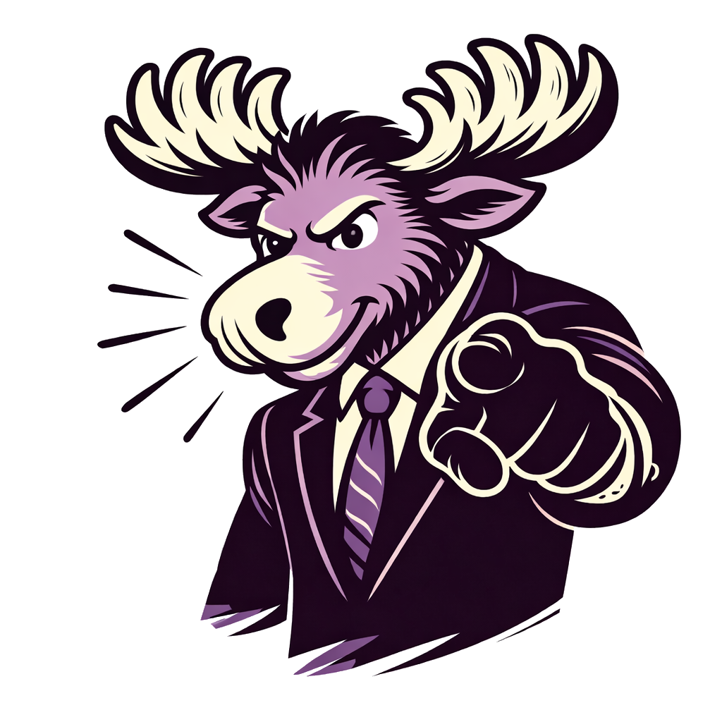 Moose illustration for contact section